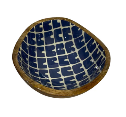 The Mini Montauk Bowl - Navy/Cream