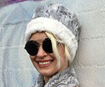 Cuffed Pillbox Hat — Khaki Faux Fur | Reversible