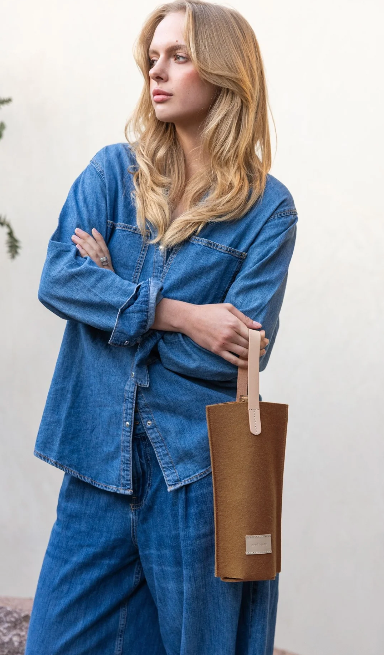 Hana Merino Wool Bottle Bag