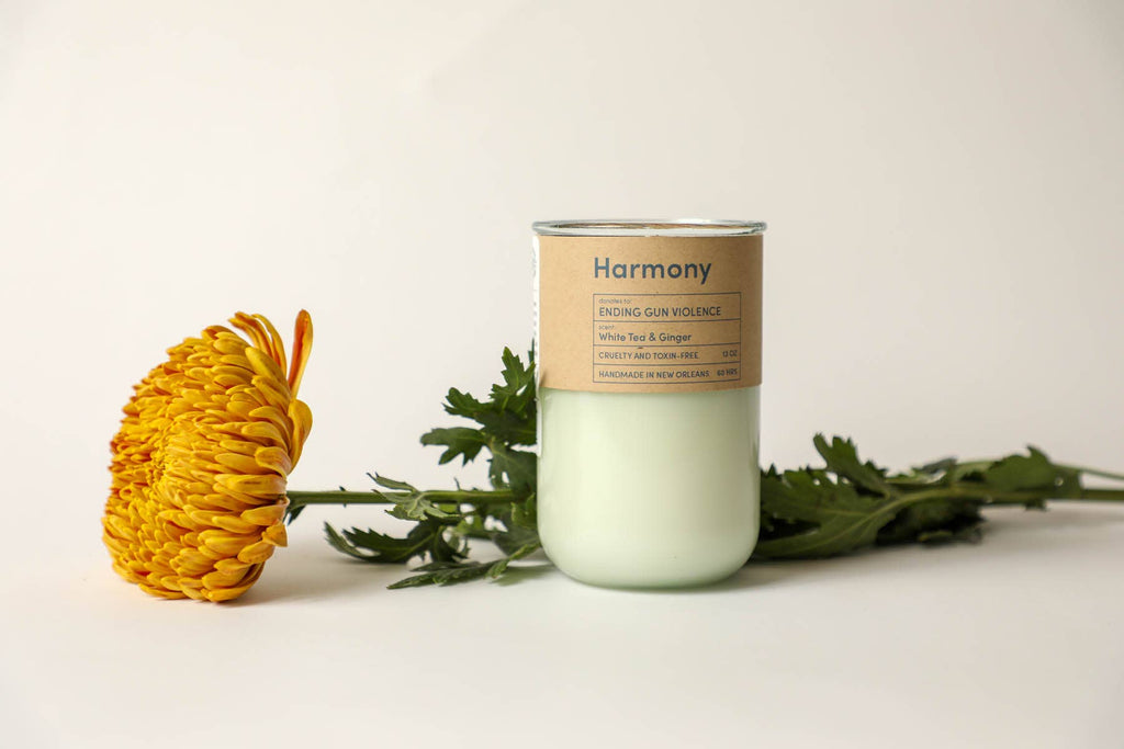 Harmony – Tea & Ginger Candle | End Gun Violence | 12 oz.