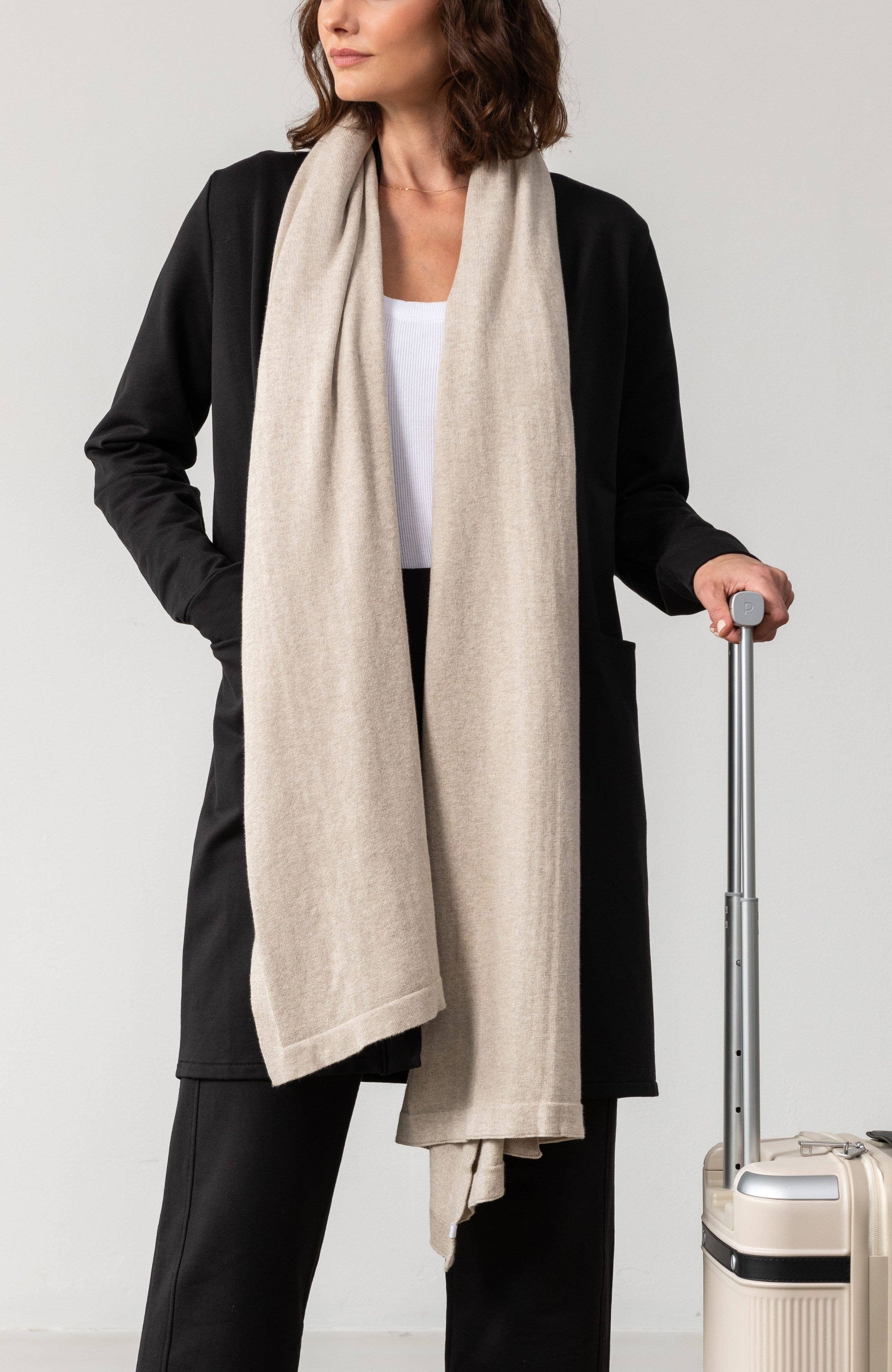 Dreamsoft Organic Cotton Travel Scarf — Birch