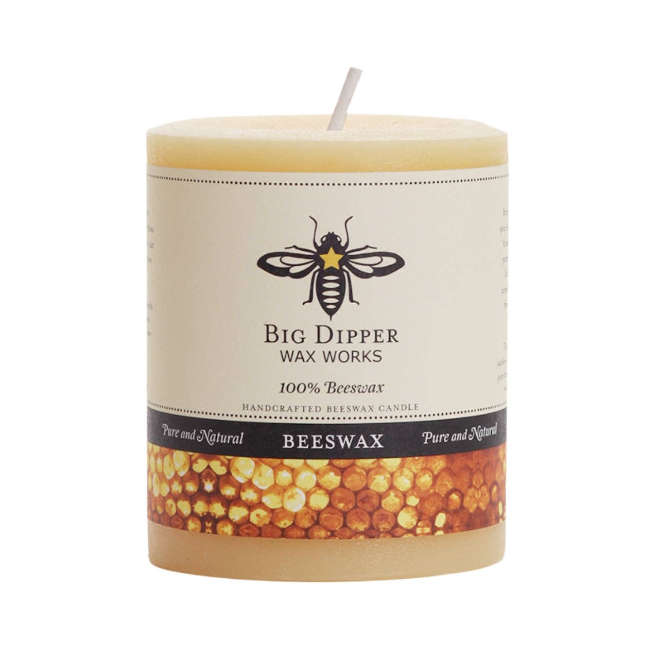 Pure Beeswax Pillar Candles | 3 Sizes