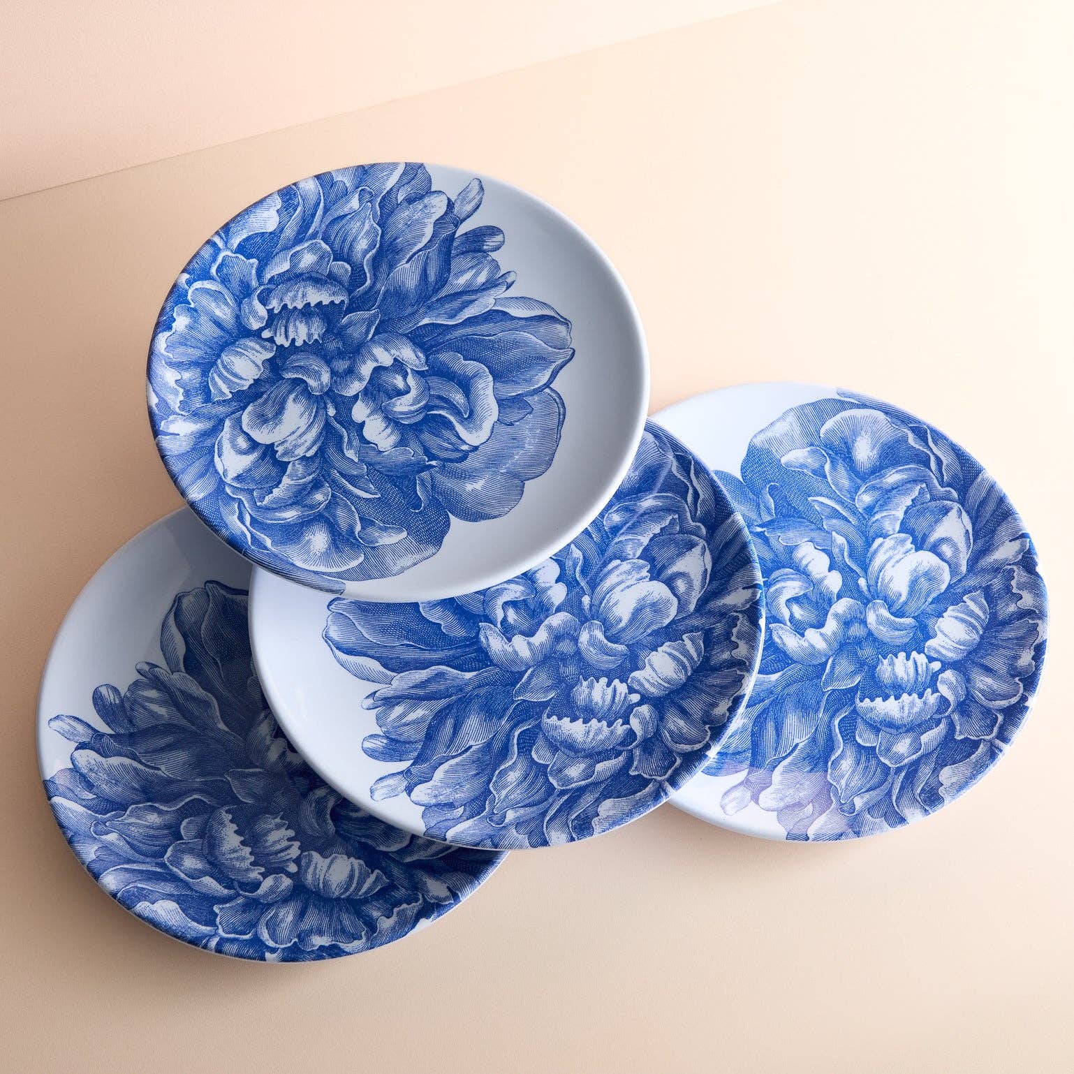 Peony Dinner Plates, Set of 4