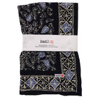 Large Wild Rag Batik Bandana Blue Navy Foliage