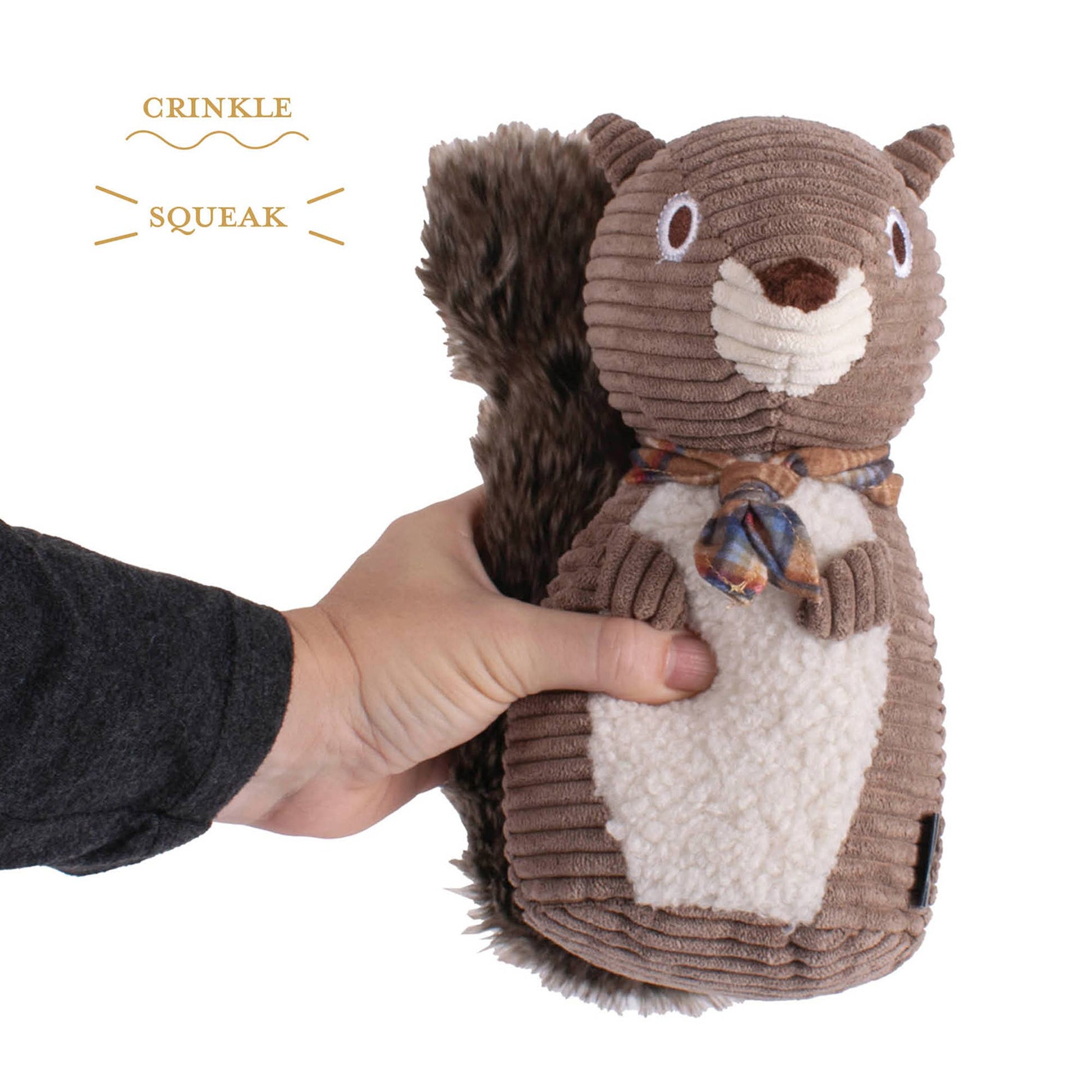 Pendleton Plush Squirrel Dog Toy — Small
