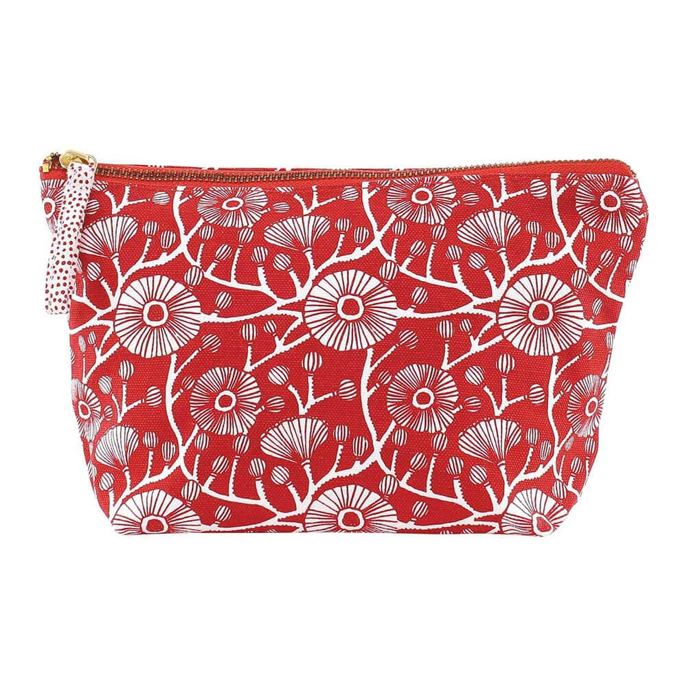 Camellia Medium Canvas Pouch