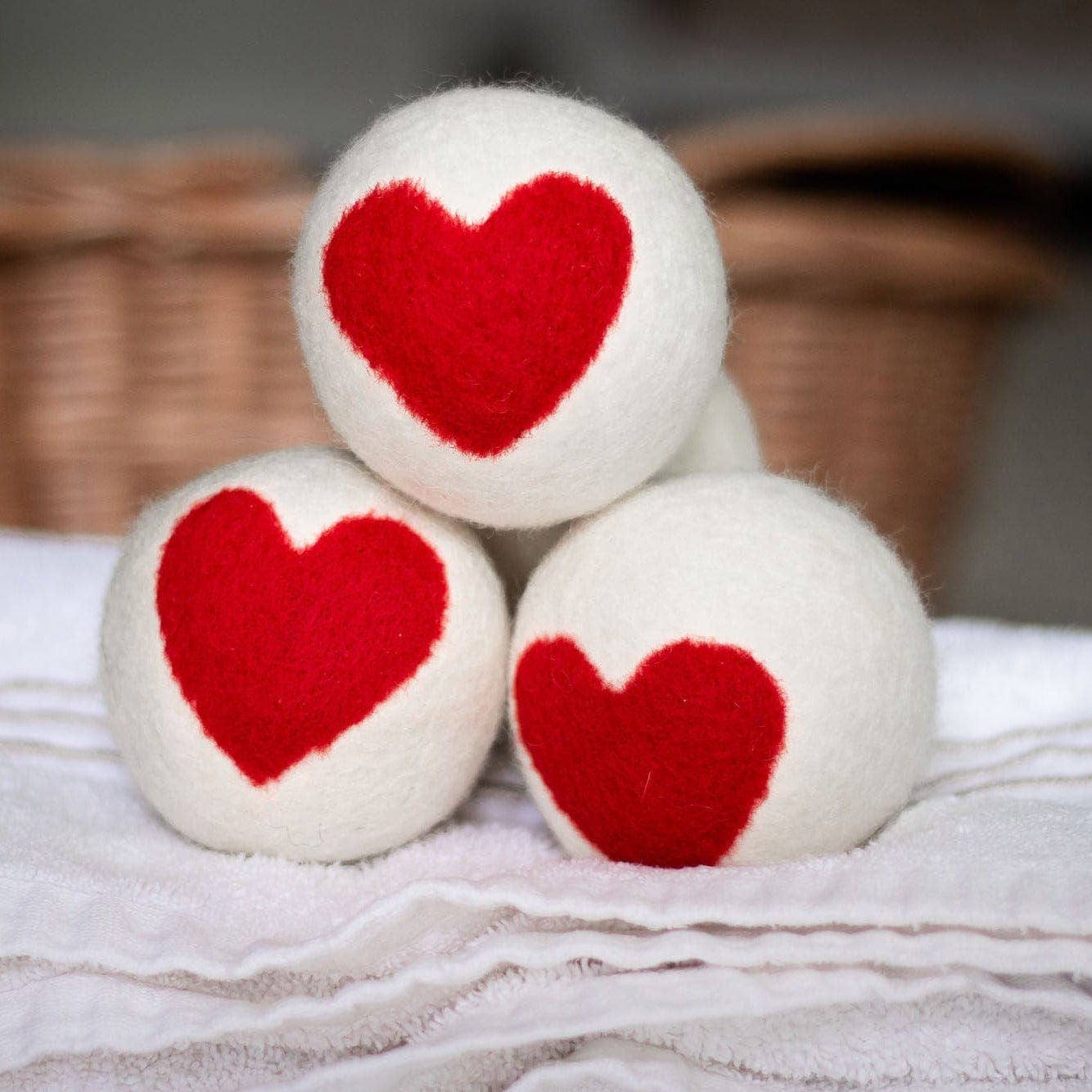 Heart Trio Eco Wool Dryer Balls
