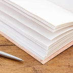 Large Buffalo Leather Elastic Tie Journal Notebook