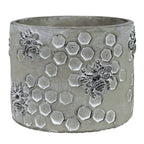 Honeycomb Bee Cachepot, Cement