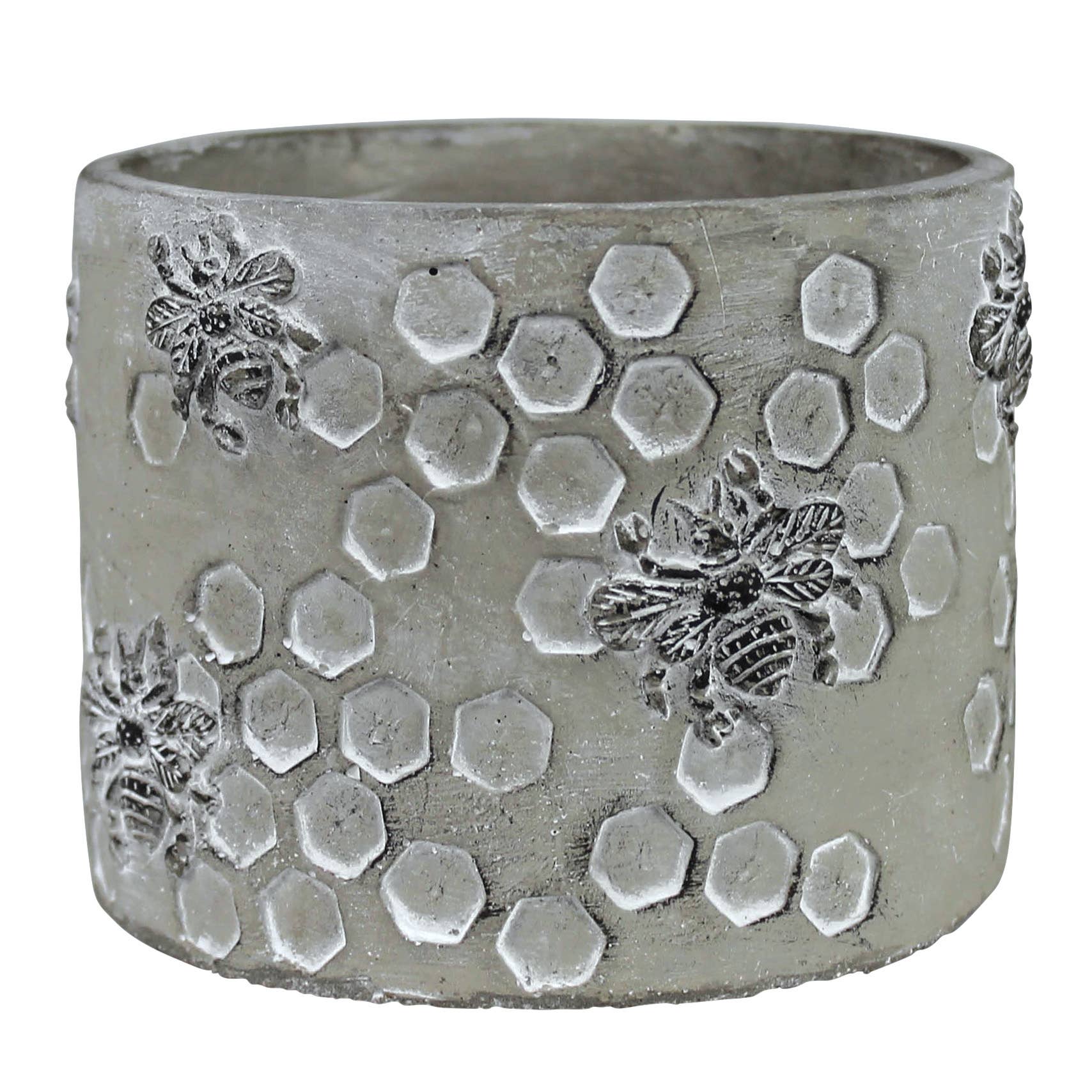 Honeycomb Bee Cachepot, Cement