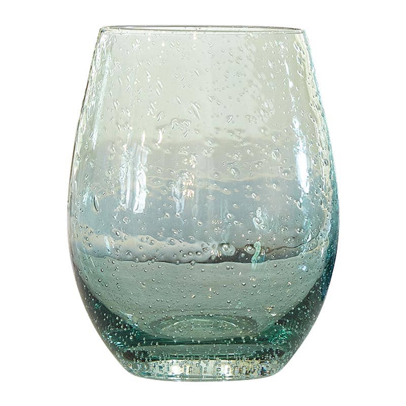 Seeded Wine Glass — Green