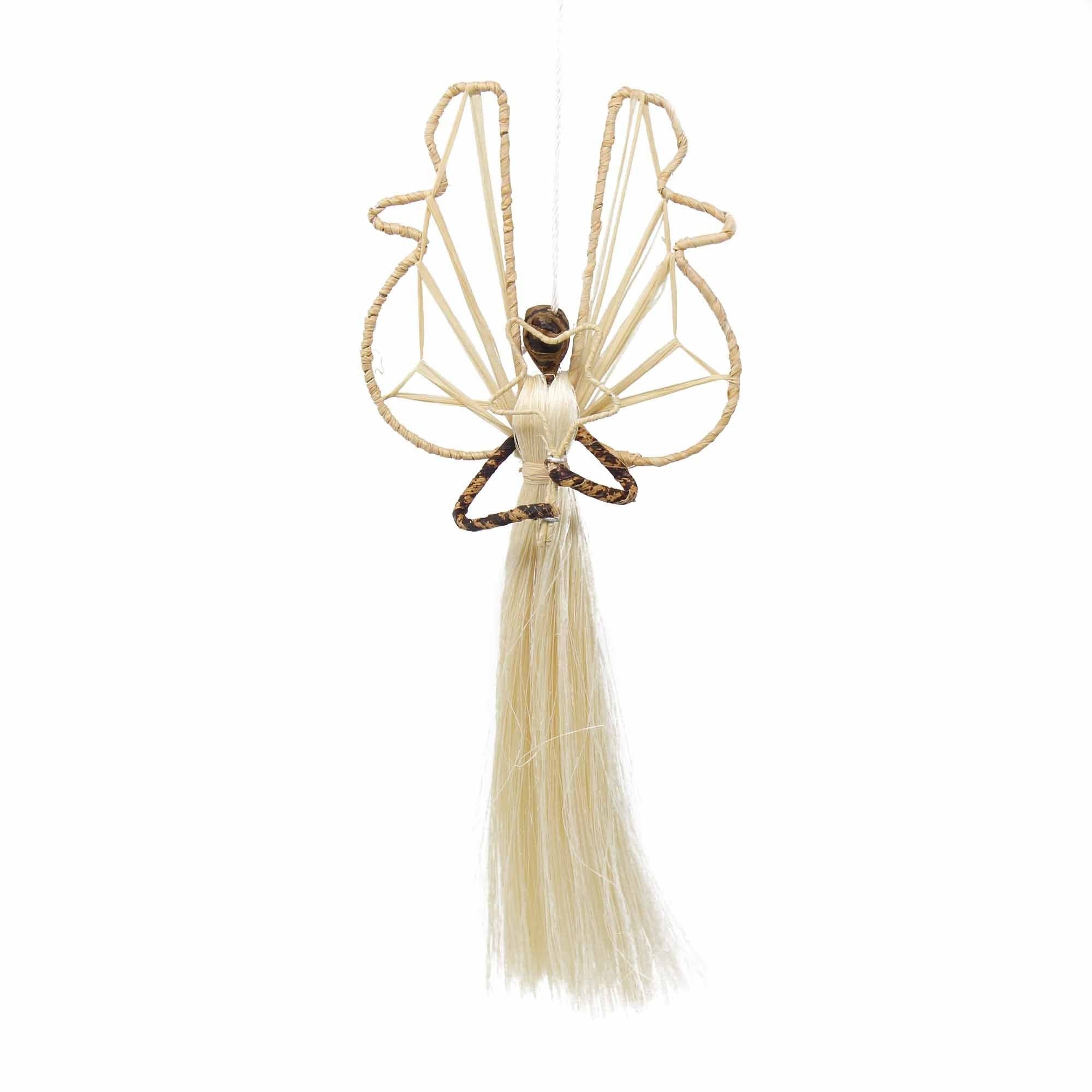 Sisal Angel Ornaments: Harp