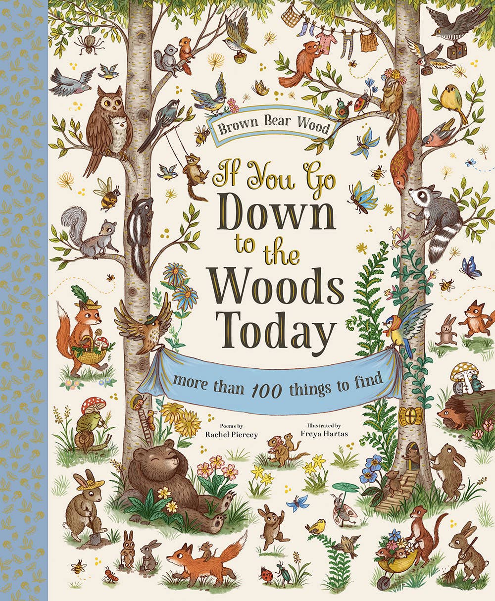 Book cover of 'If You Go Down to the Woods Today' with illustrations of animals and nature.