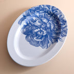 Peony Oval Rimmed Platter