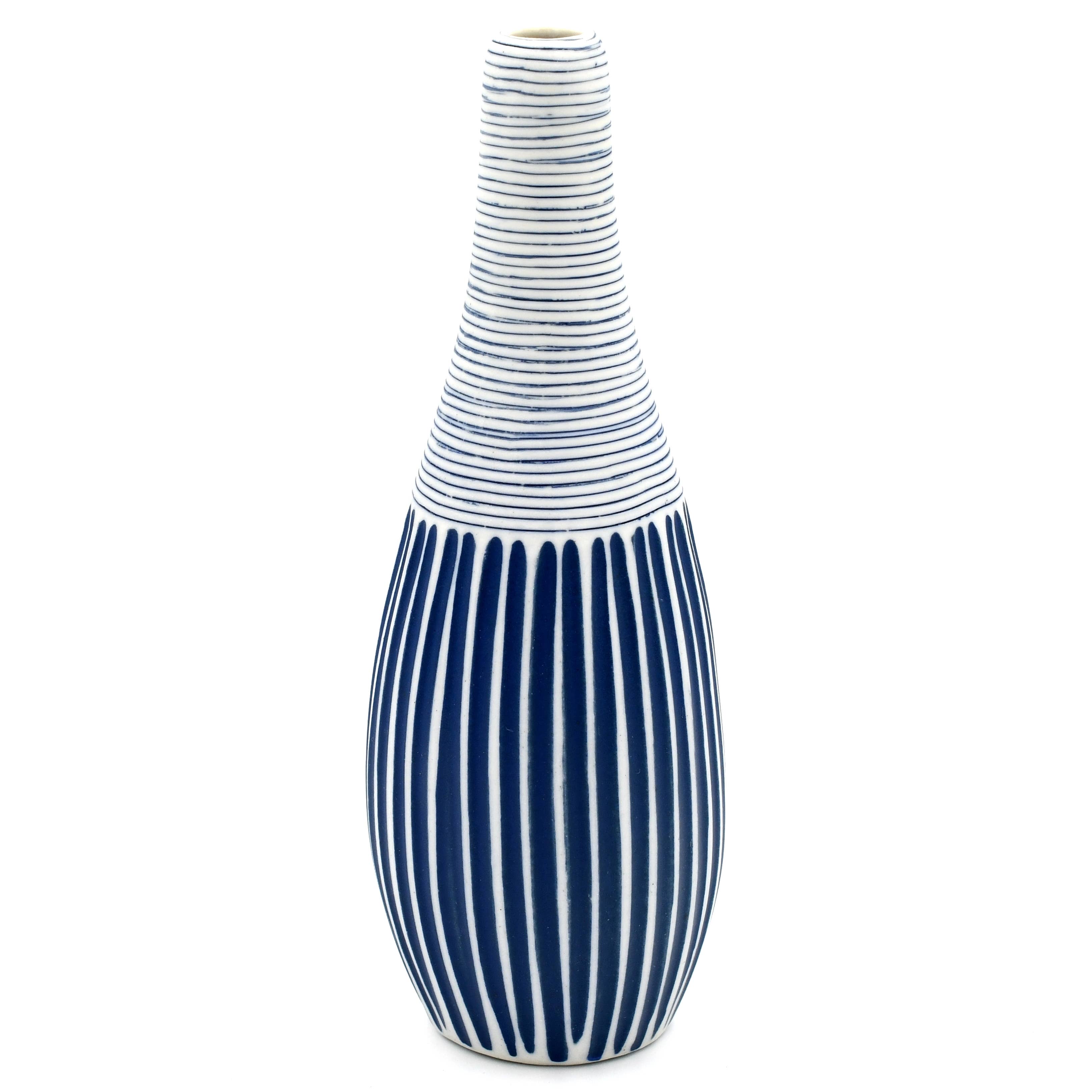 Modo Mini - WO 12 Blue Porcelain Bud Vase