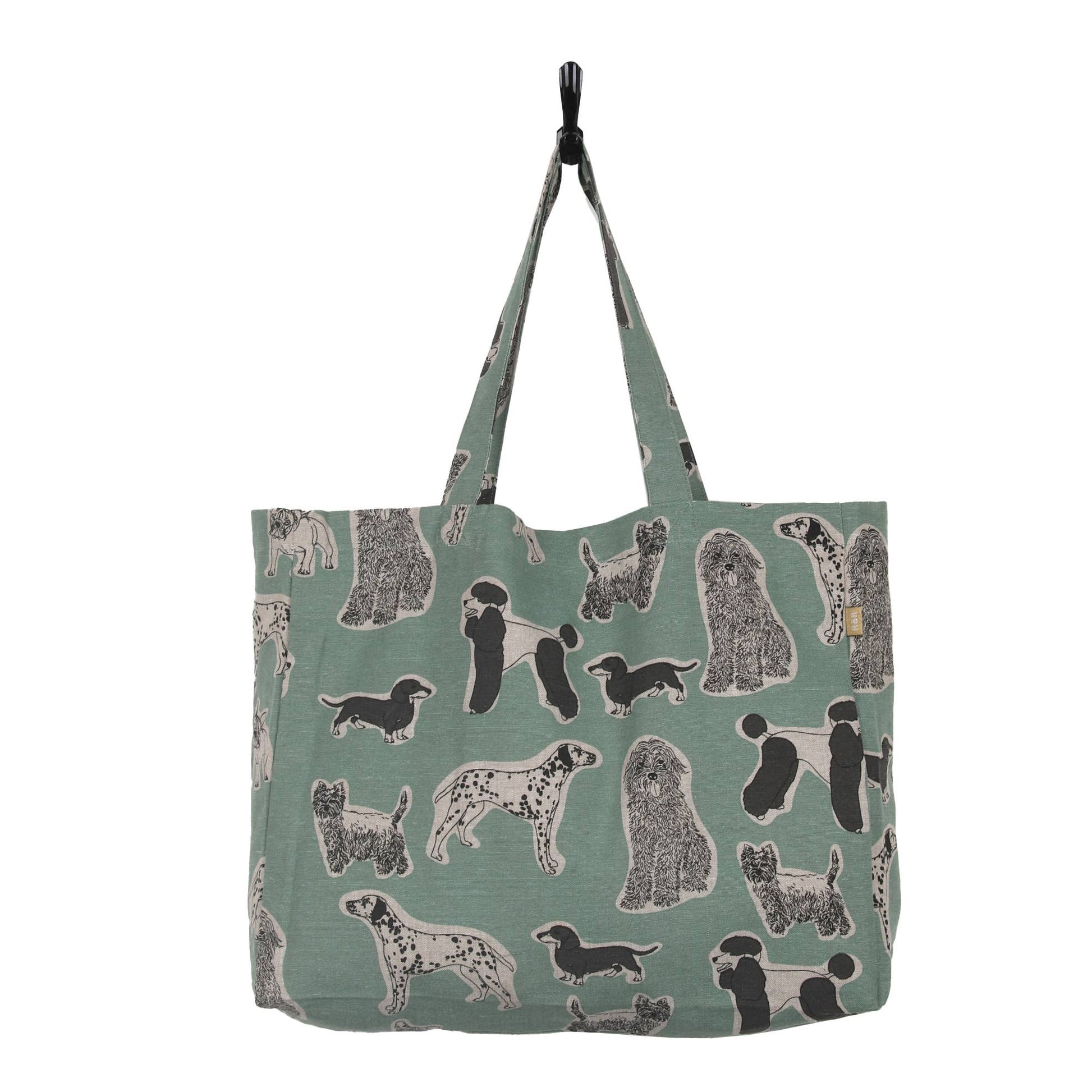 Woof Tote bag - Aqua Storm