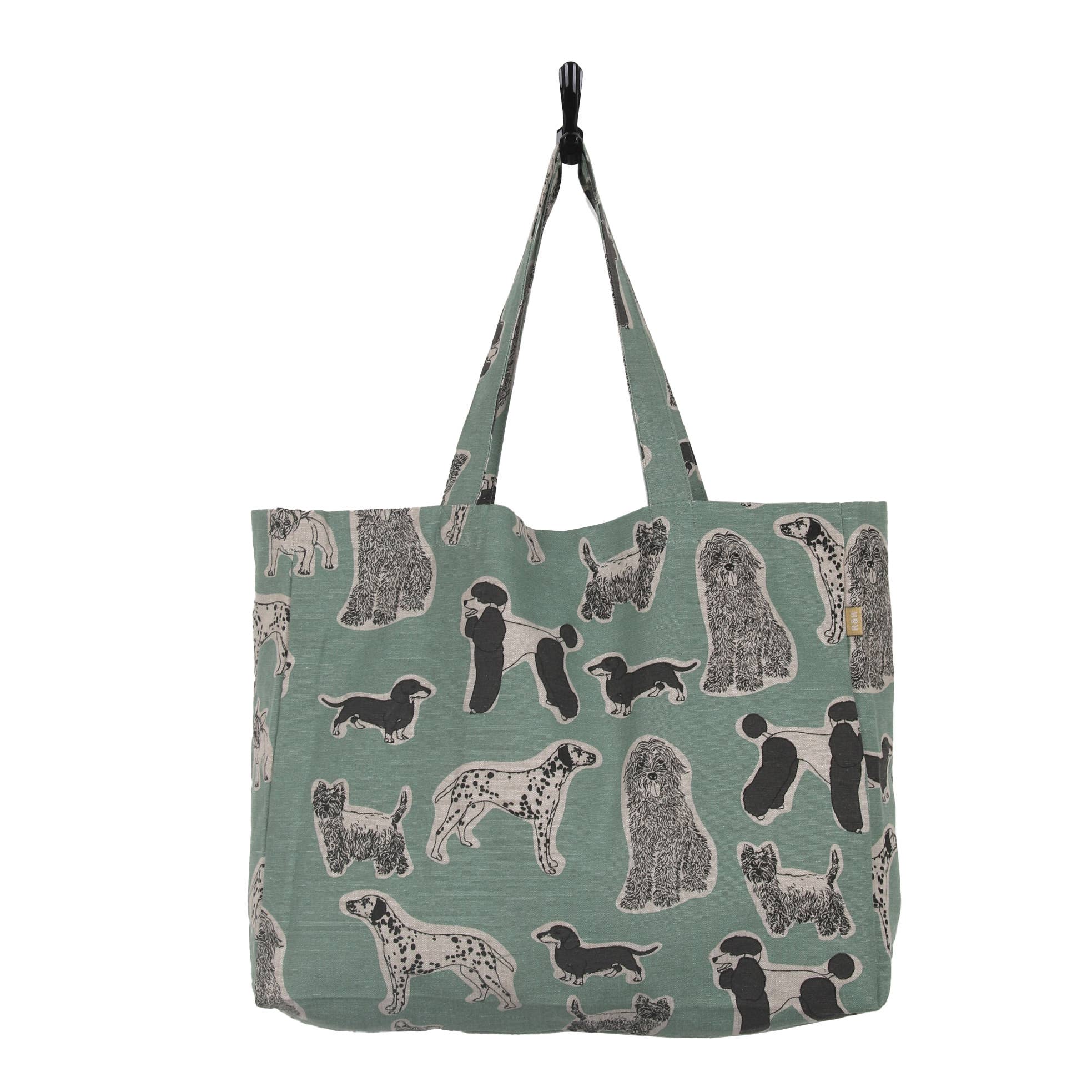 Tote bag Woof Aqua Storm