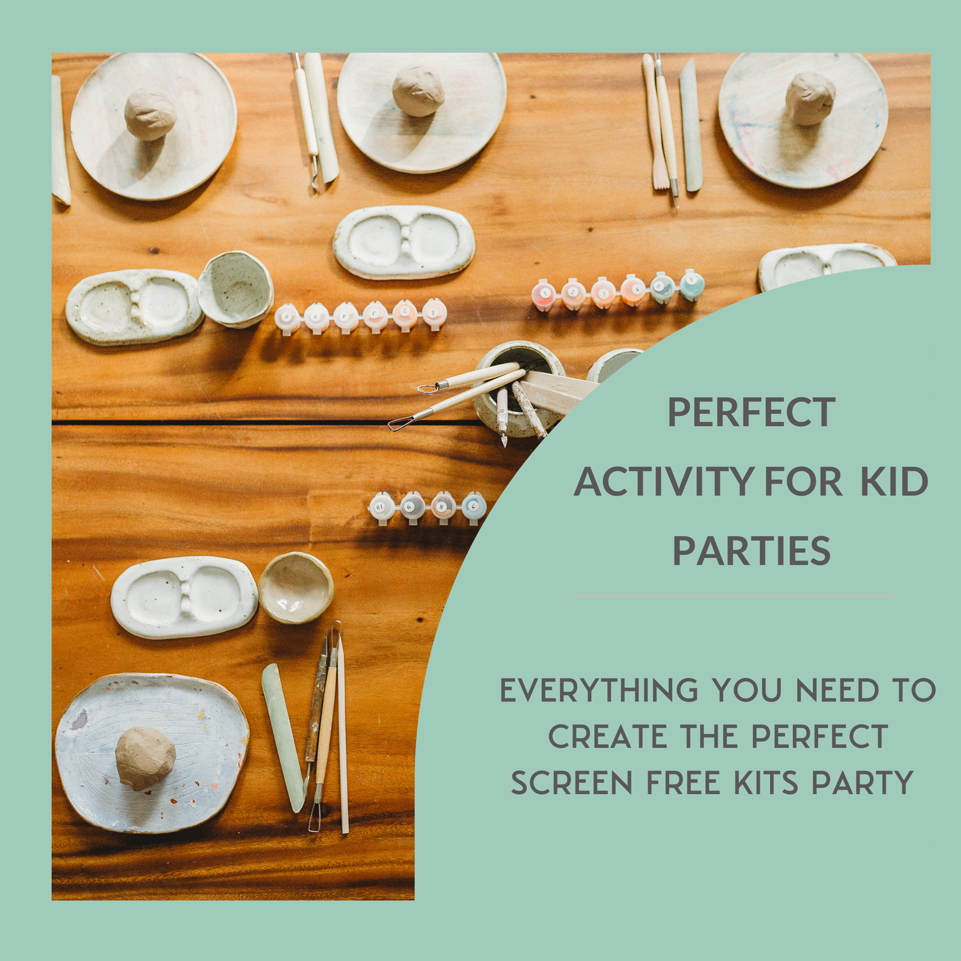 Kids Deluxe Clay Date Activity Kit – Clay Kit for Two