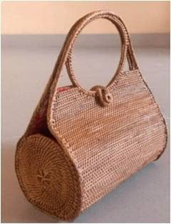 Ata Vine Handwoven Roll Handbag