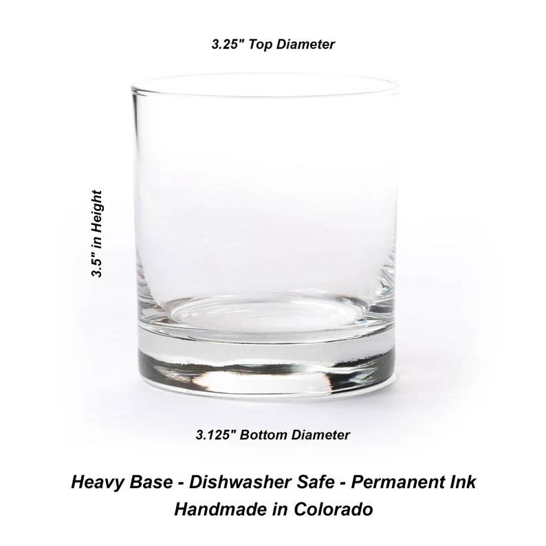 Mountain Camping Whiskey Glasses | 11 oz.