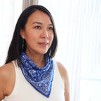 Batik Bandana - Blue White