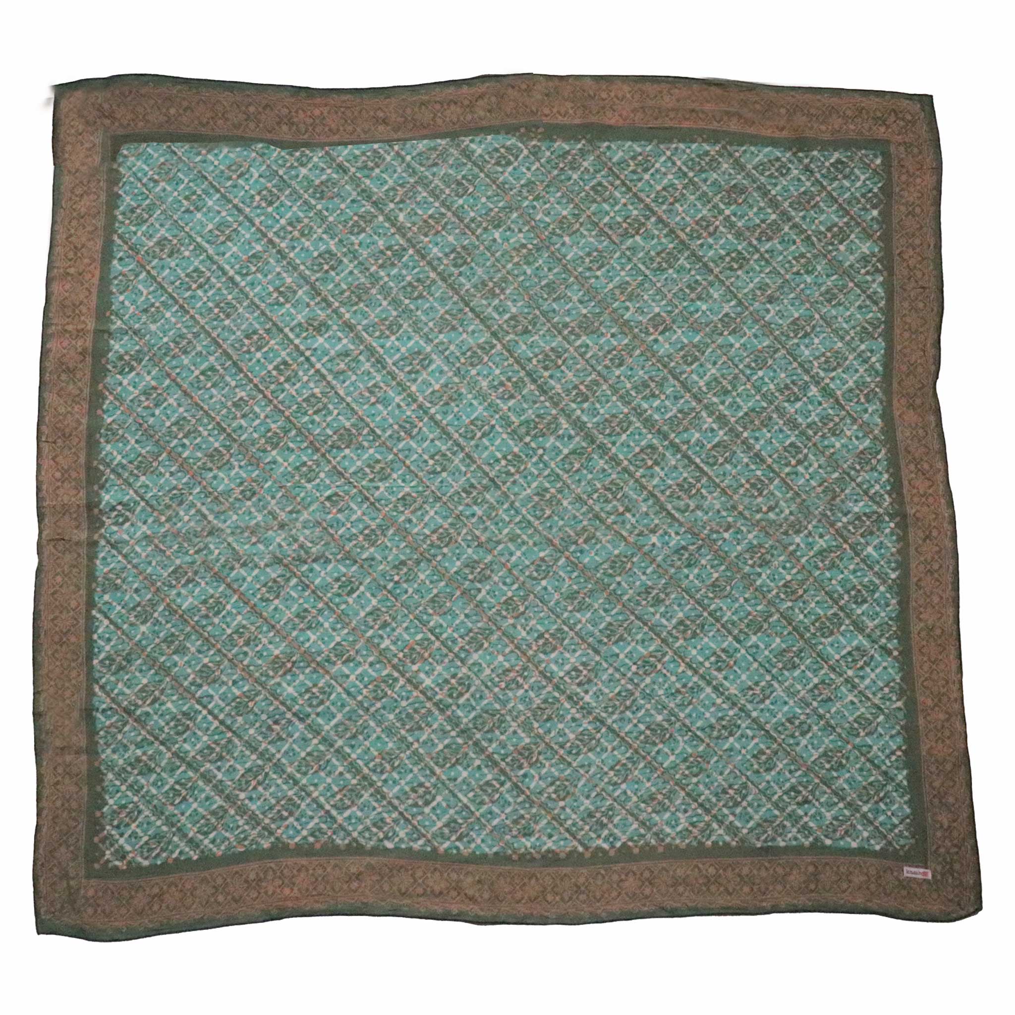 Batik Bandana- Leaf Grid
