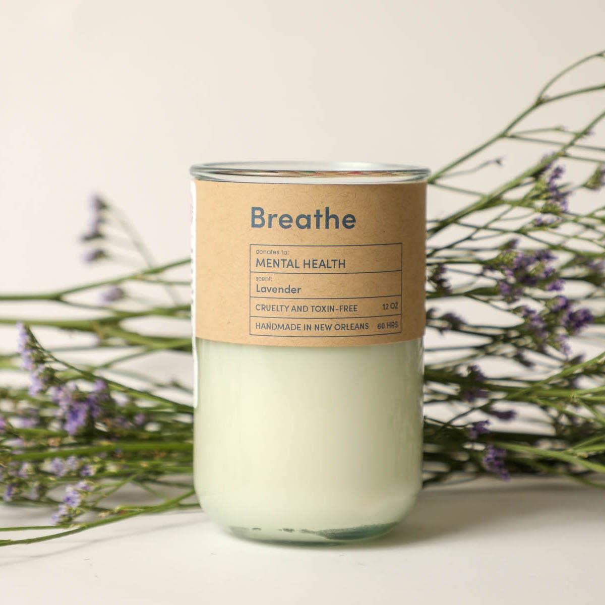 BREATHE – Lavender Mental Health Candle | 12 oz.
