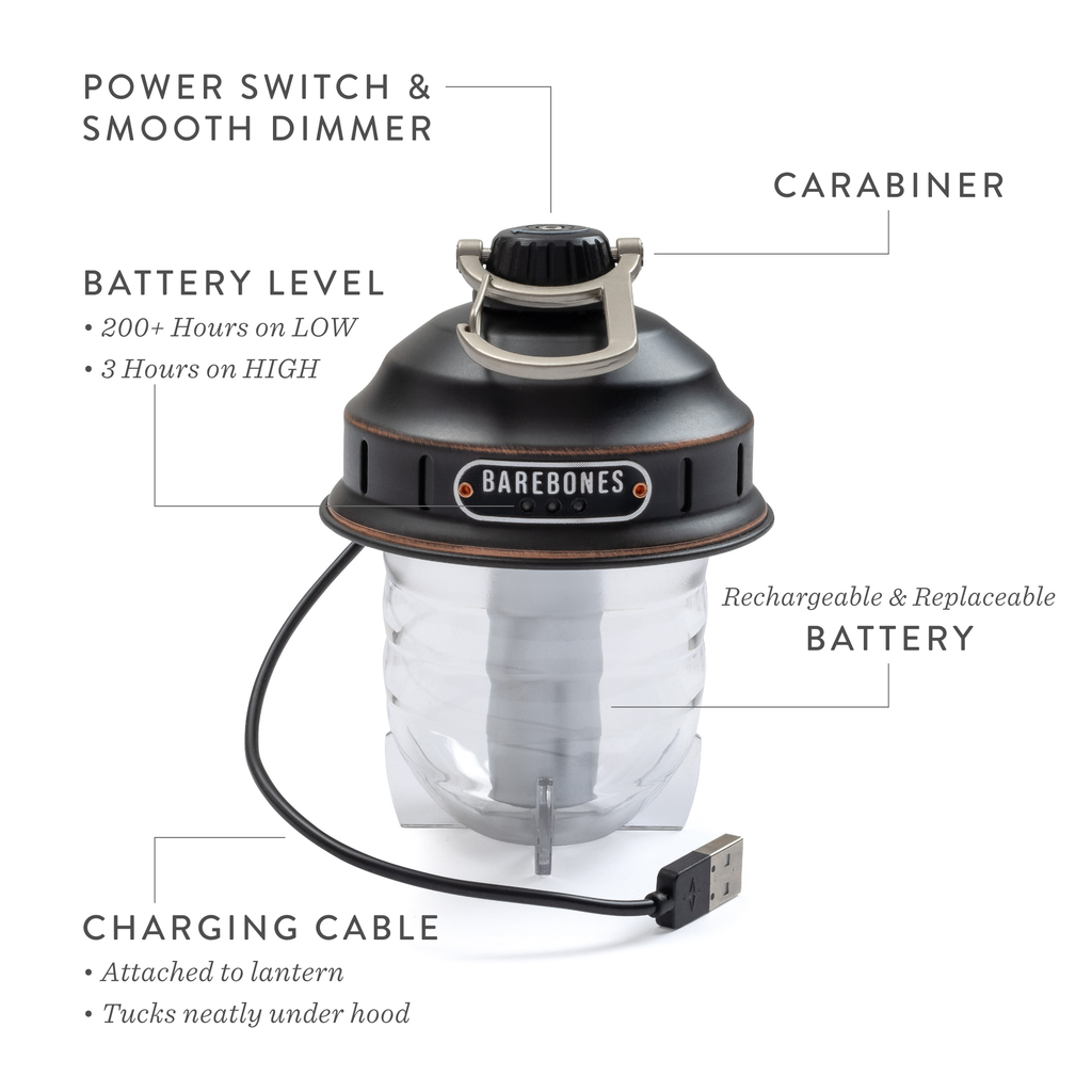 Beacon Hanging Outdoor Lantern — Rechargeable