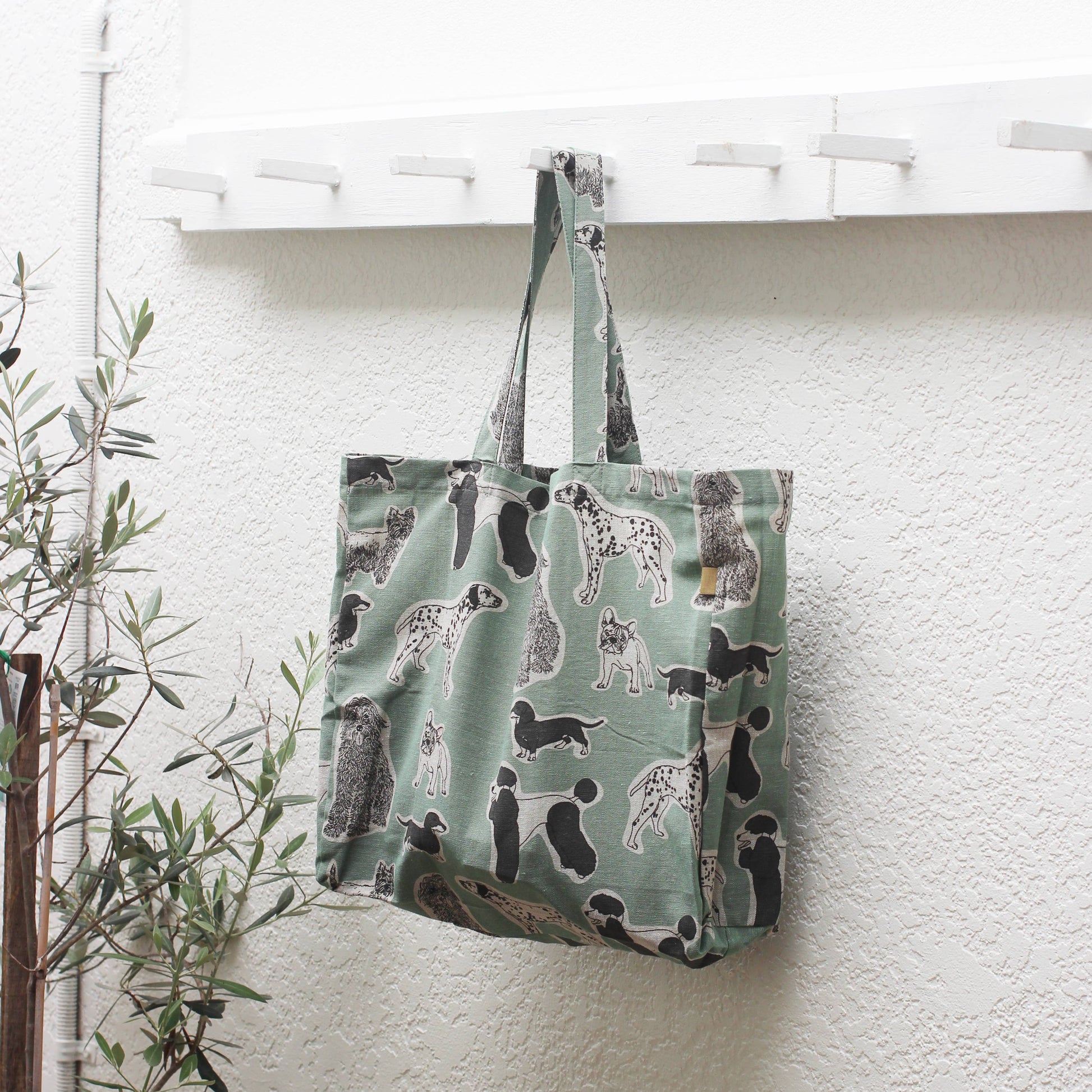 Woof Tote bag - Aqua Storm