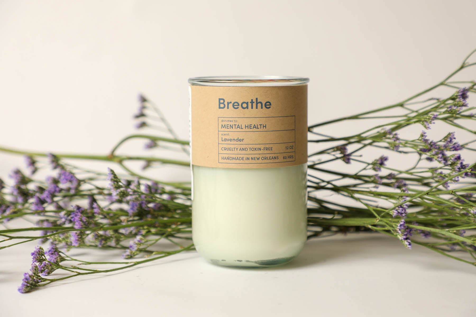 BREATHE – Lavender Mental Health Candle | 12 oz.