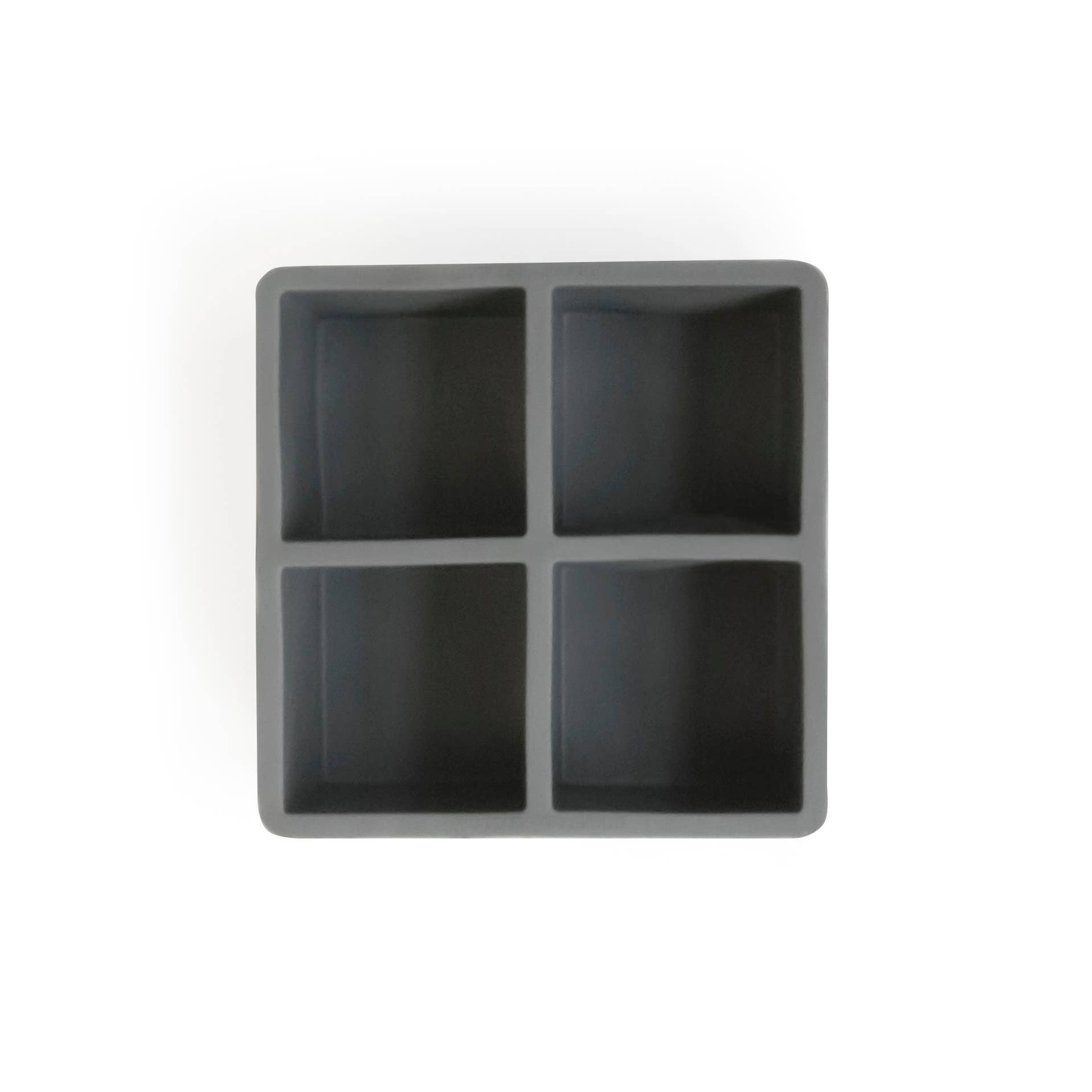 2.5” Square Ice Cube Tray — Gray | Makes 4 Cubes