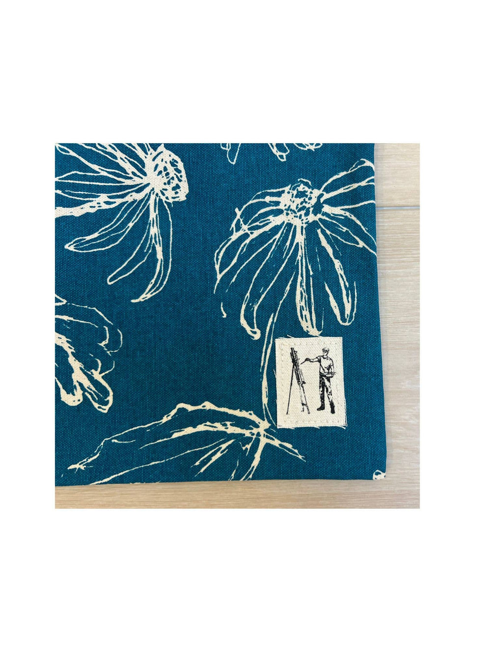 Driftwood Zippered Pouch- Lagoon Blue