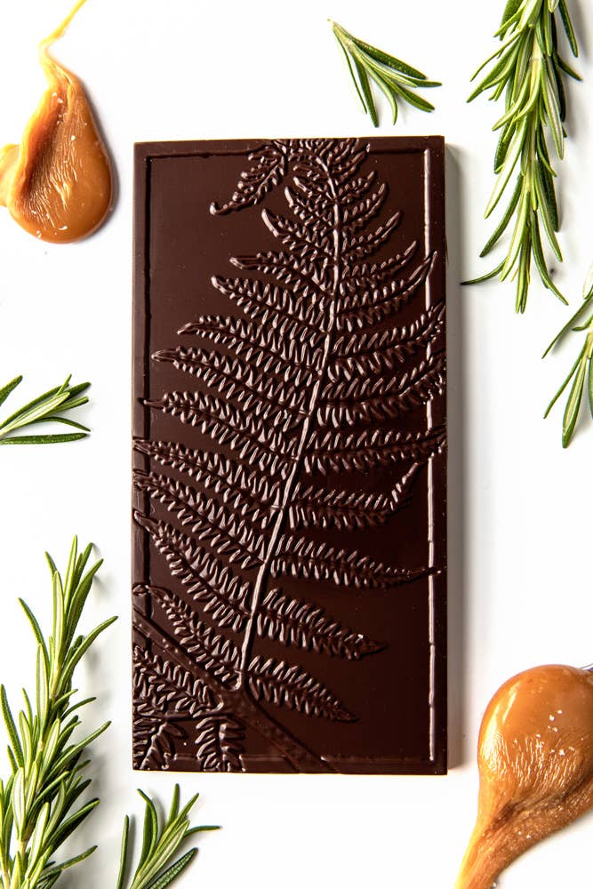 Rosemary Caramel Dark Chocolate Bar