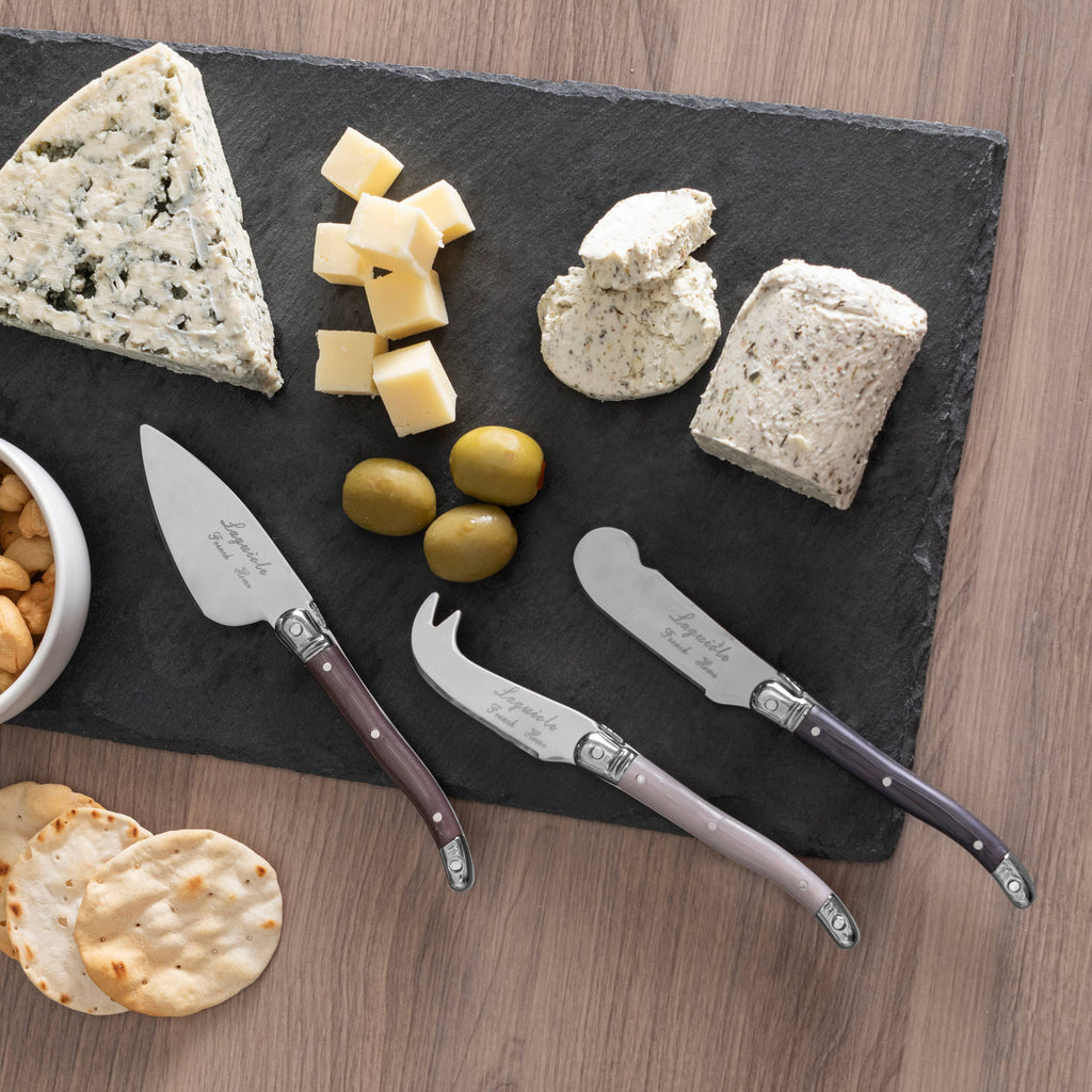 French Home 3 Piece Laguiole Cheese Knives - Warm Spice