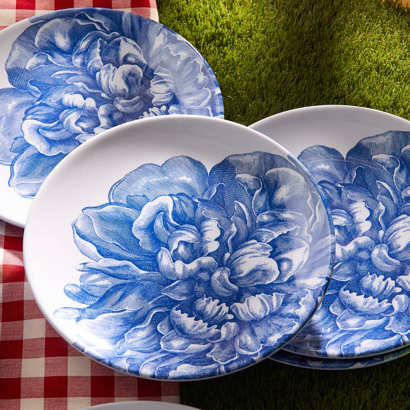 Peony Dinner Plates, Set of 4
