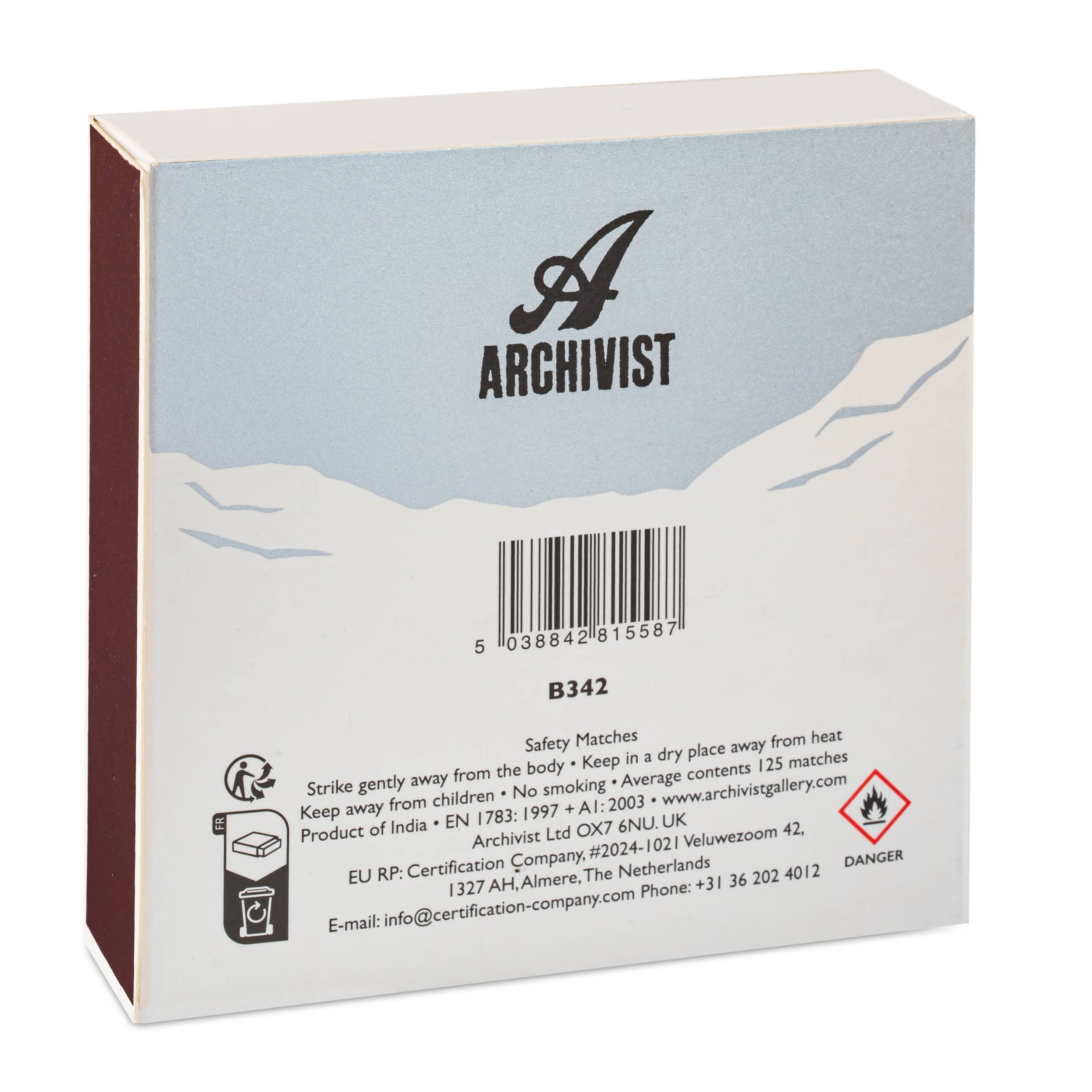 The Skier | Square - Christmas Safety Matches🎄