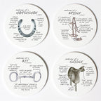 Equestrian Tack Anatomy Coasters