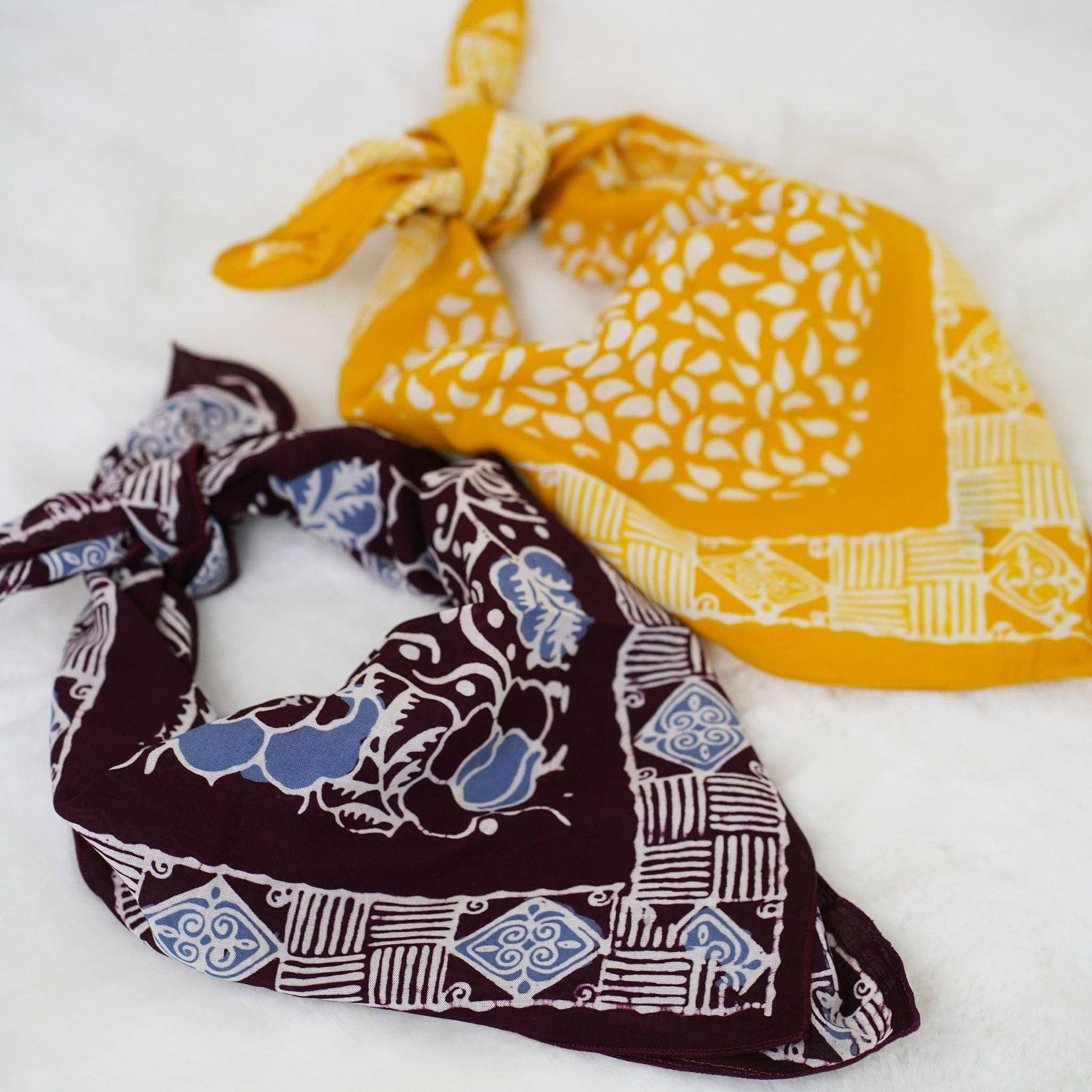Batik Bandana – Sunrise Mist | Yellow