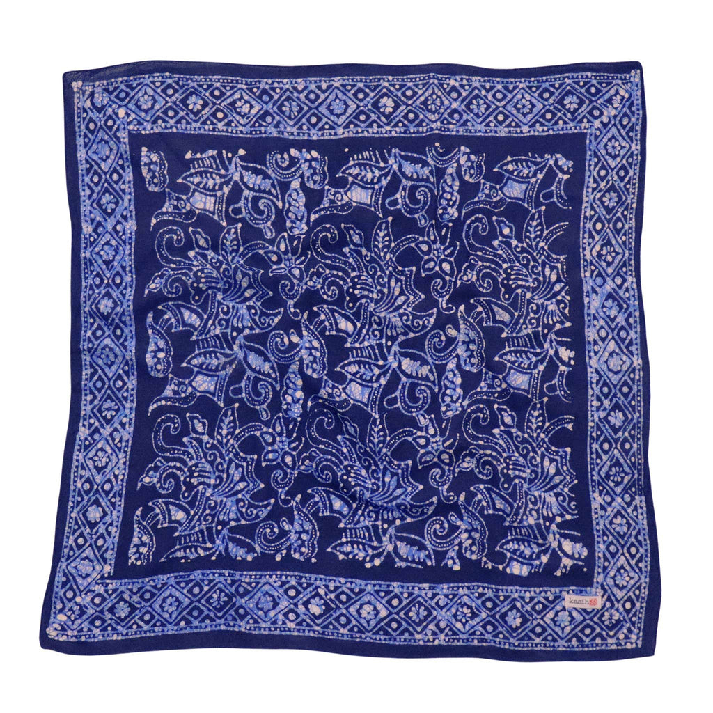 Batik Bandana- Navy Blue