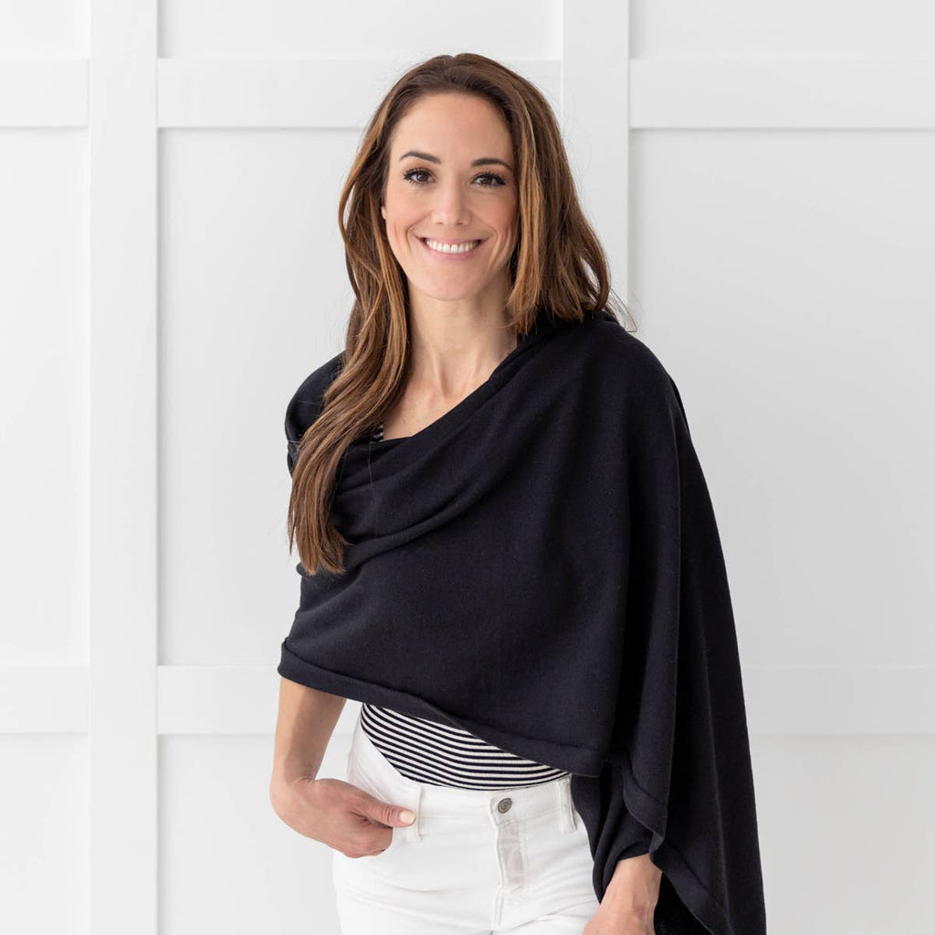 Dreamsoft Organic Cotton Travel Scarf — Black