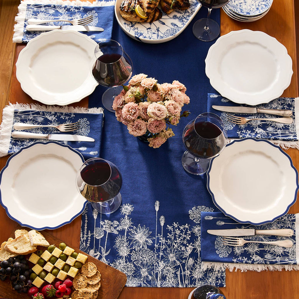 Summer Blues Table Runner: 16" x 108"