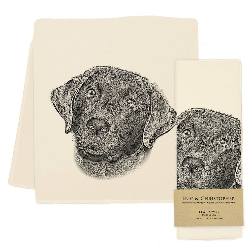 Black Lab 1 Tea Towel