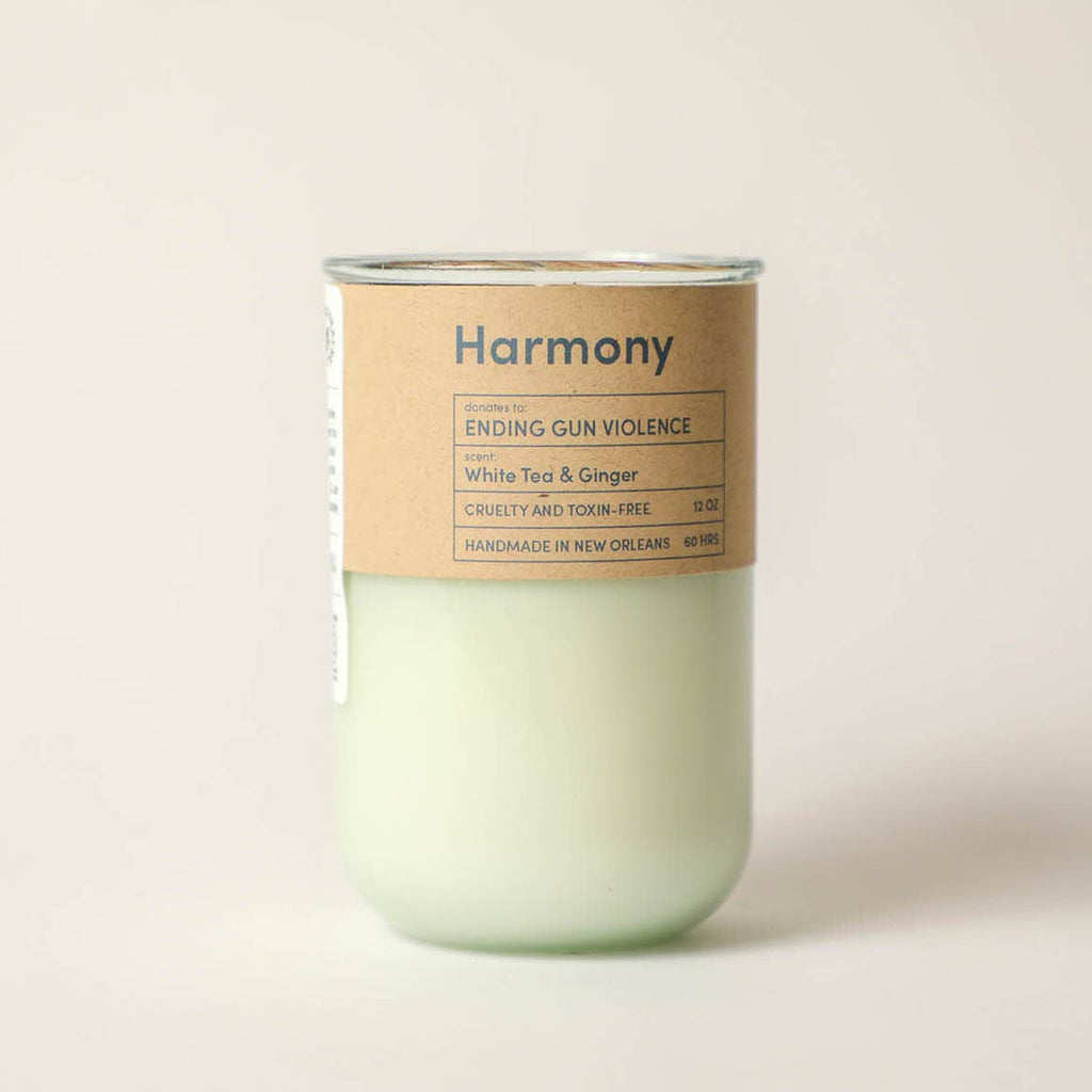 Harmony – Tea & Ginger Candle | End Gun Violence | 12 oz.
