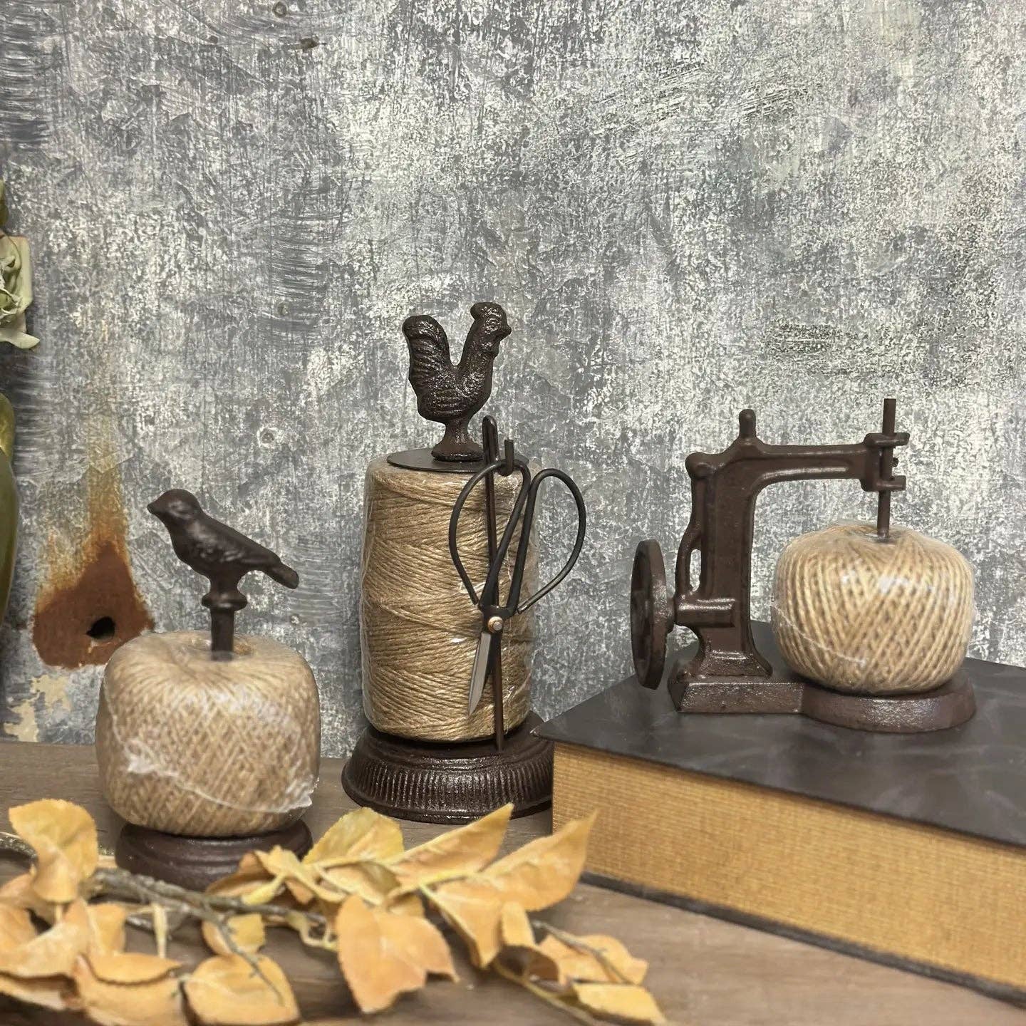 Cast Iron Spool Holder: Bird