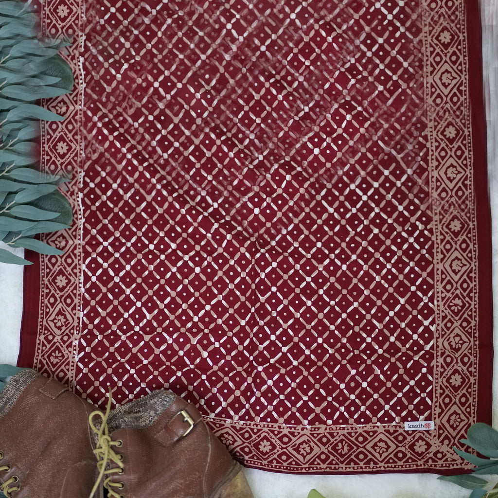 7:52 PMBatik Bandana – Crimson Cross | Red