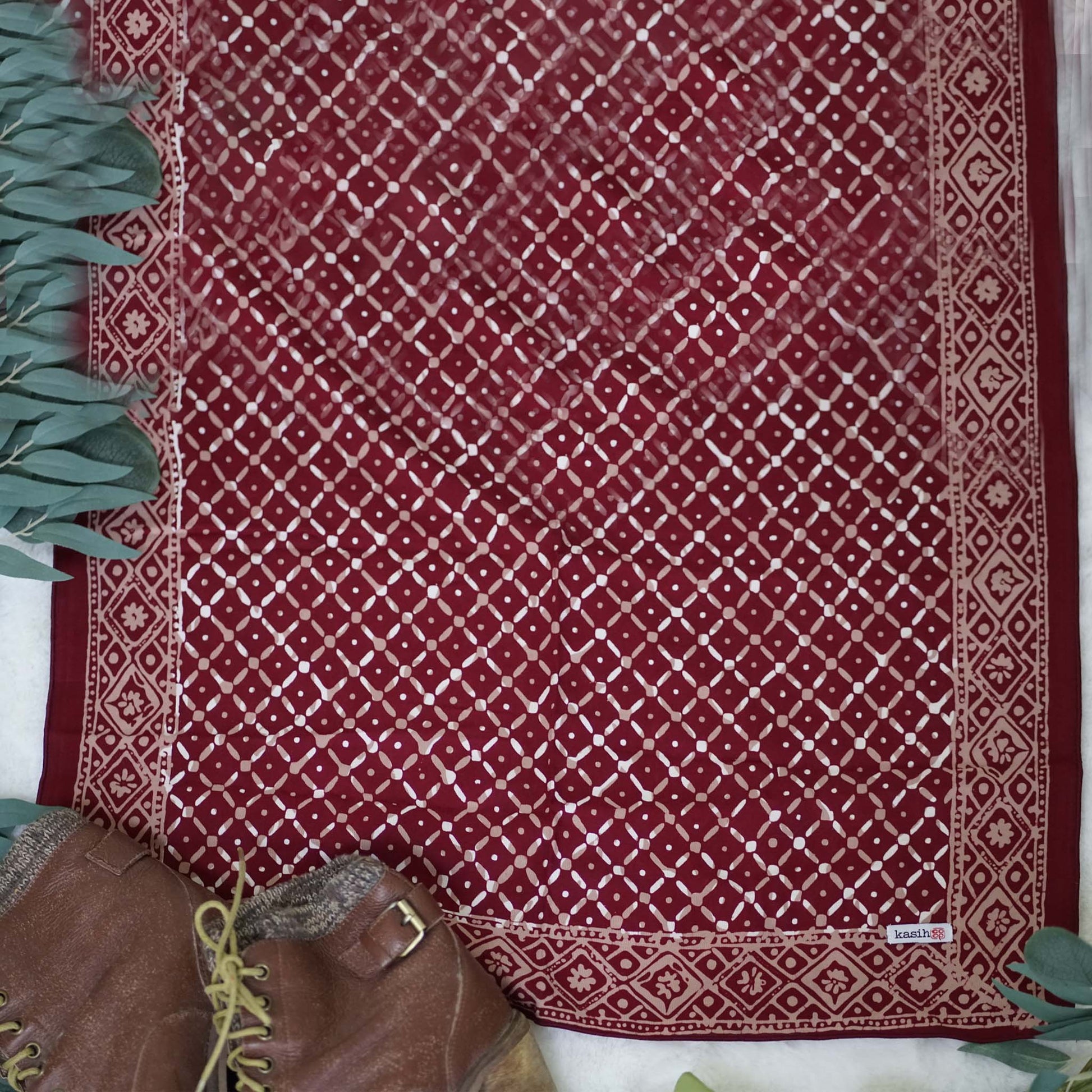 7:52 PMBatik Bandana – Crimson Cross | Red