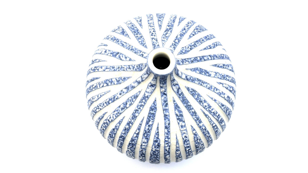 Blue Congo Tiny L – Handcrafted Porcelain Bud Vase
