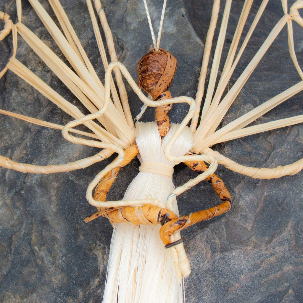 Sisal Angel Ornaments: Harp