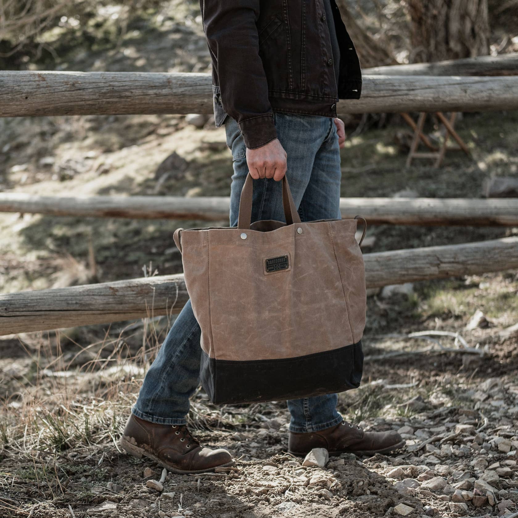 Neelum 26L Oversized Tote Bag -Waxed Canvas Bag