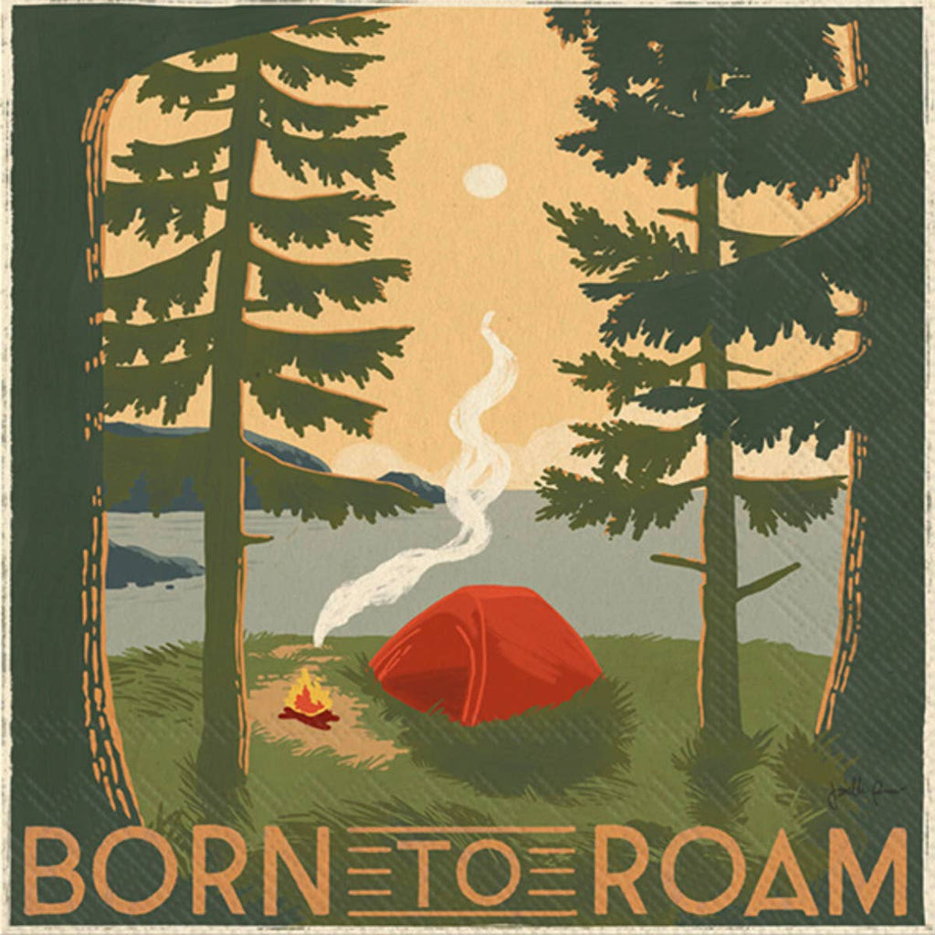 Born To Roam- Paper Cocktail Napkins